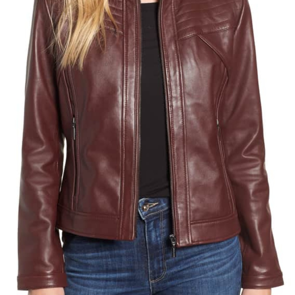 Bernardo leather jacket